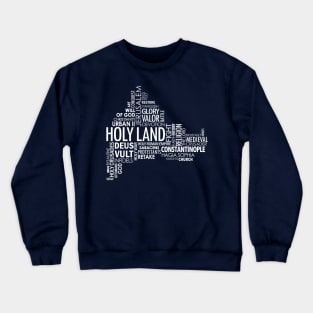 Map of Constantinople Word Collage Crewneck Sweatshirt